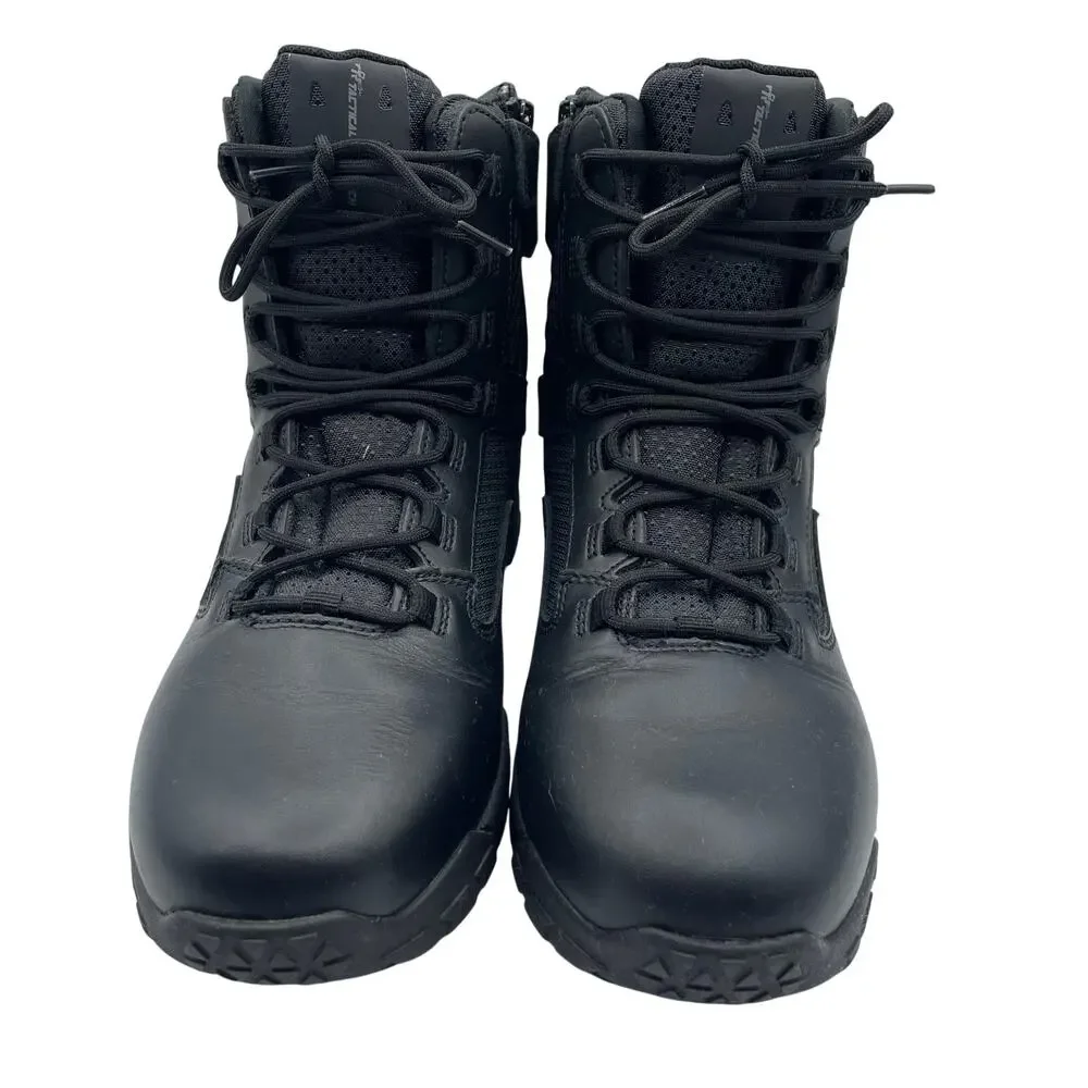 Belleville Tactical Research Leather Side Zip Tactical Boot Black Mens 8